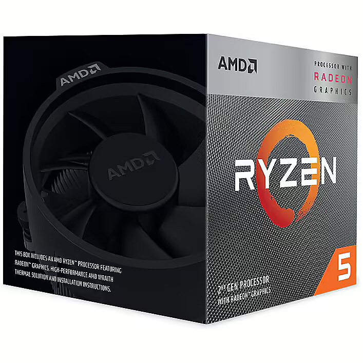 AMD Ryzen 5 3400G 4C 8T 3.7GHz 4MB Cache Vega 11 65W YD3400C5FHBOX