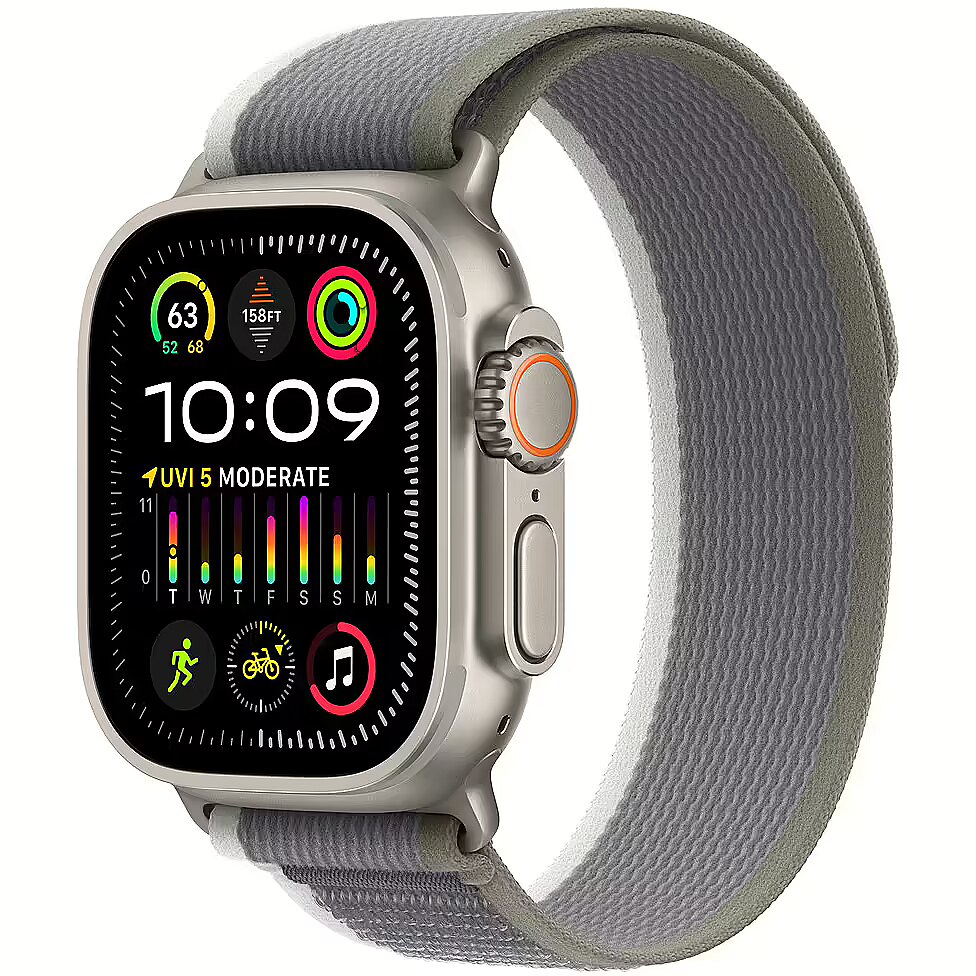 Apple Watch Ultra 2 Green Gray Trail Loop S M 49mm MRF33WB A