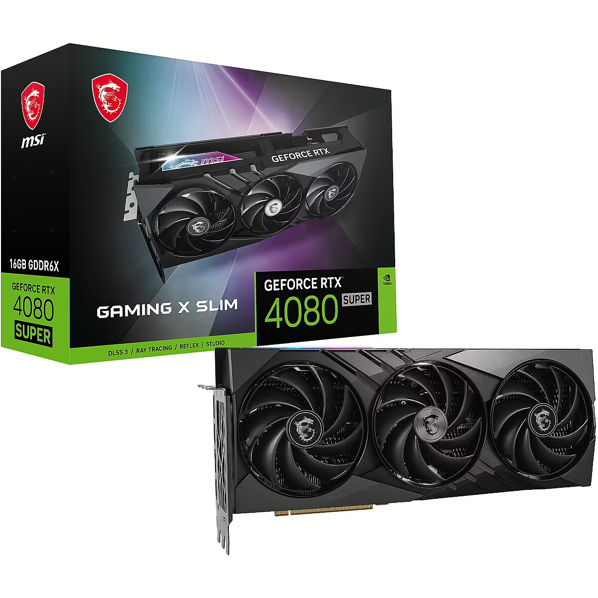 MSI GeForce RTX 4080 SUPER 16GB GDDR6X GAMING X SLIM DLSS 3 V511 228R