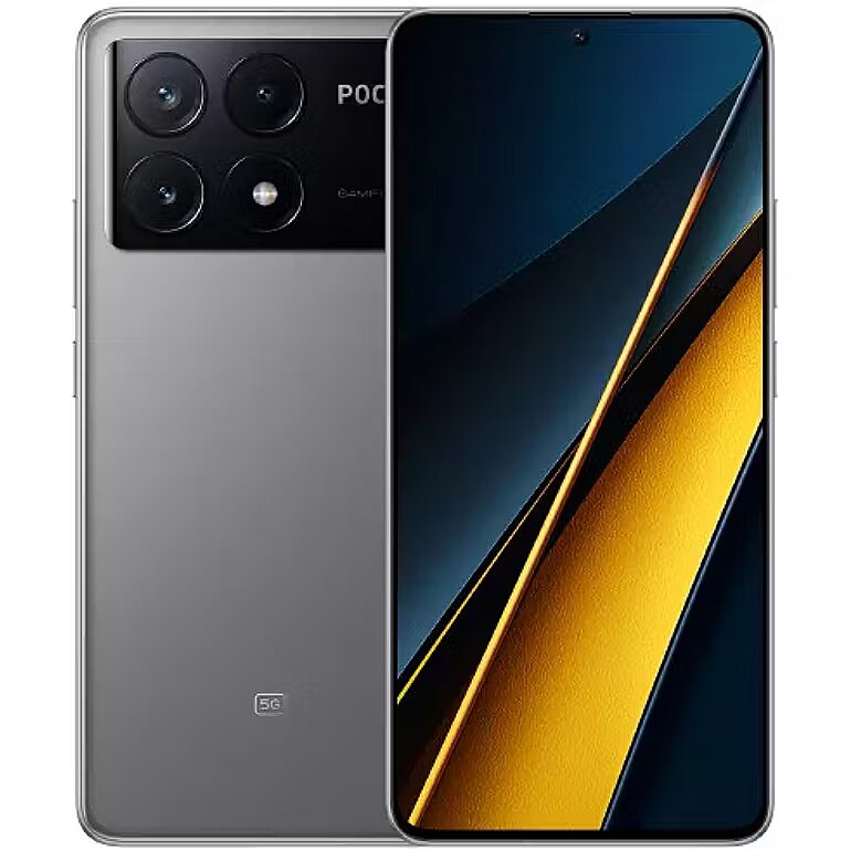 POCO X6 PRO 5G Grey SIMフリー海外変換プラグ付　ゲーミング Xiaomi Poco X6 Pro, 12GB/512GB, Grey (MZB0FVEEU)