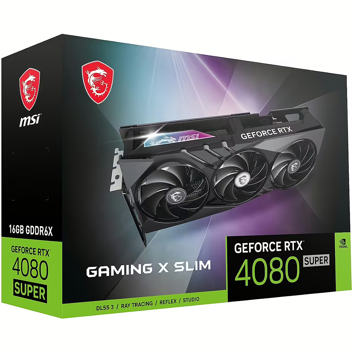 MSI GeForce RTX 4080 SUPER 16GB GDDR6X GAMING X SLIM DLSS 3 V511 228R