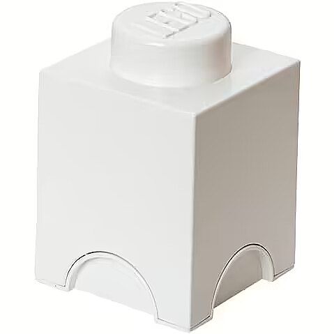 White lego storage brick 2025