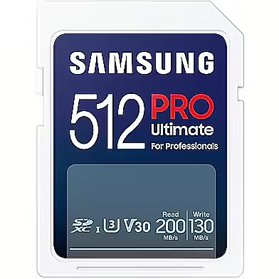 Samsung PRO Ultimate SDXC 512GB UHS I U3 V30 Reader MB SY512SB WW