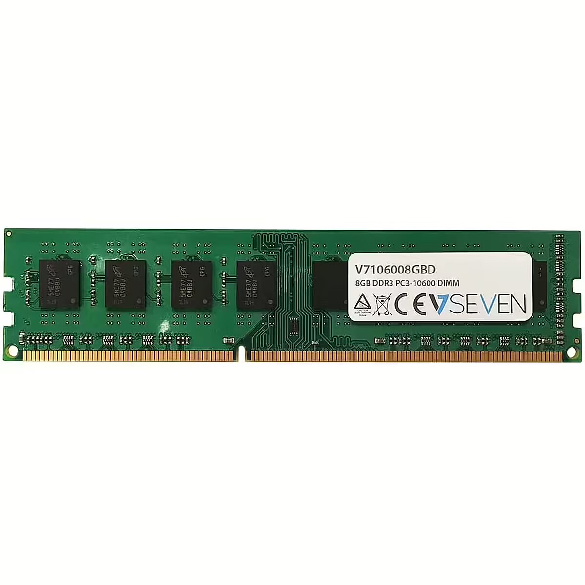 V7 8GB DDR3 1333MHZ CL9 Single Stick V7106008GBD