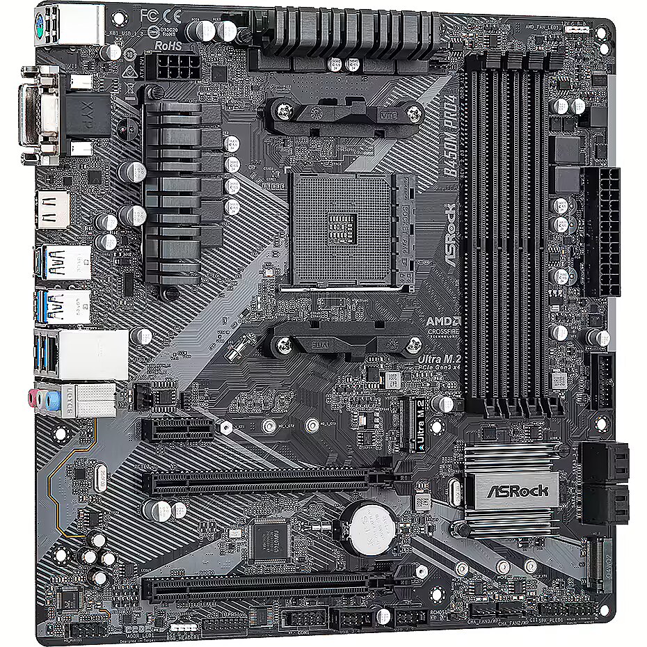 Asrock B450M Pro4 R2.0 B450M PRO4 R2.0