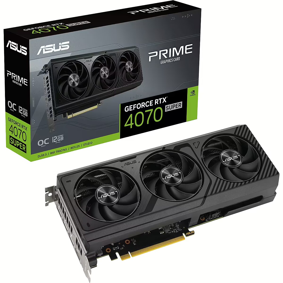 Asus GeForce RTX 4070 SUPER 12GB GDDR6X PRIME OC DLSS 3 DUAL RTX4070S O12G EVO WH