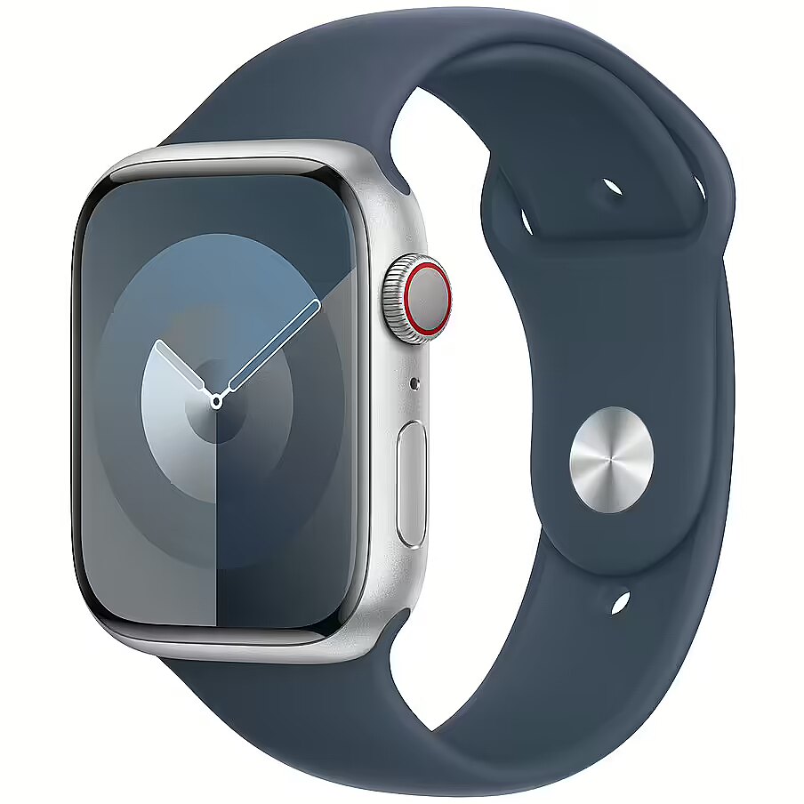 Apple Watch Series 9 GPS Cellular Aluminum Storm Blue Sport Band M L 45mm
