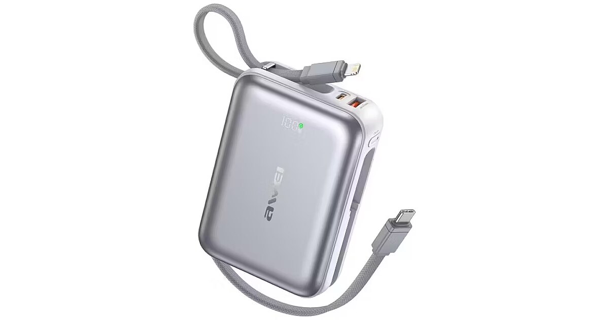Awei Powerbank C03 20000mAh 45W USB-A/USB-C cable (AWE000298)