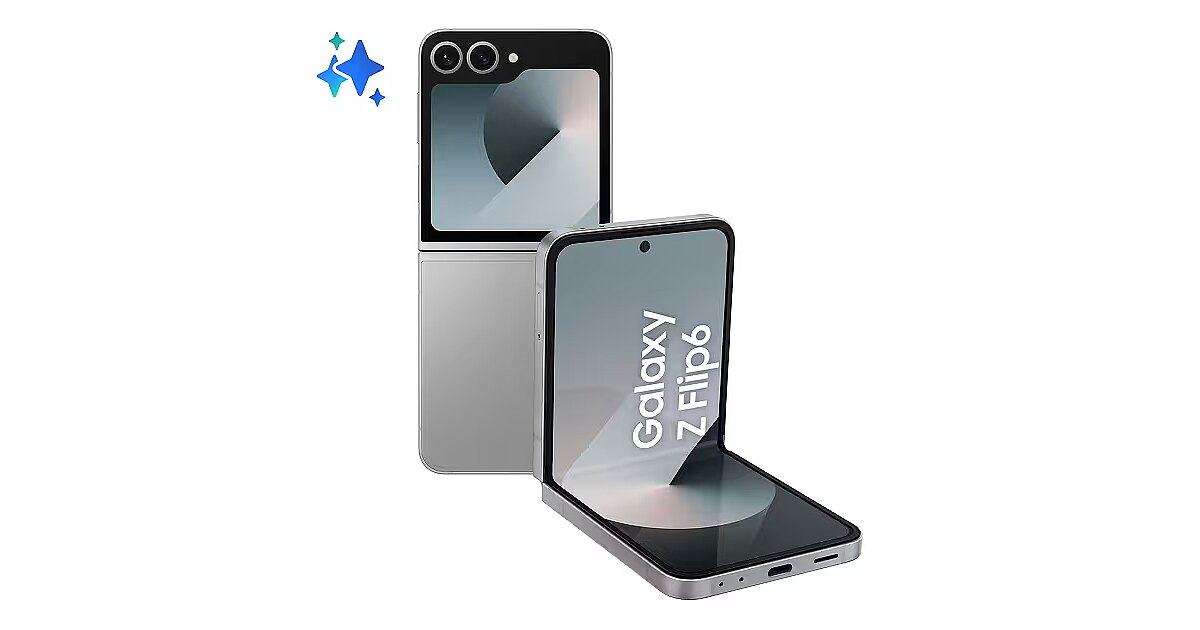 Samsung Galaxy Z Flip 6, 12/512GB, Silver (SM-F741BZSHEUE)