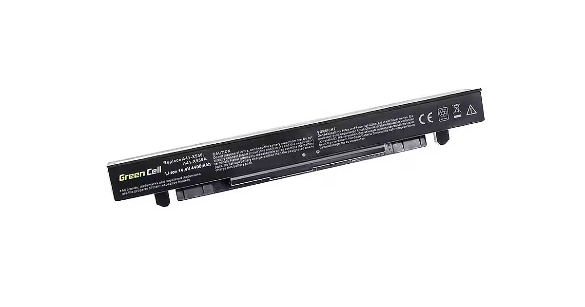 vhbw Li-Ion batterij vervanging voor A41-X550E compatibel met Asus F550D, F751L, F751LX, X750L, F750L, F751M, R752L, F550Z, X751L, K751L Laptop Notebook - (2200mAh 14.4V