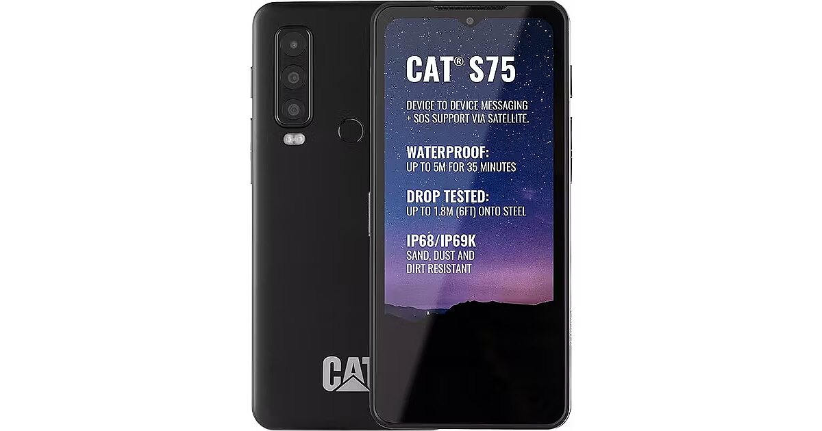 Caterpillar S75, 6GB/128GB, Black (S75/DS)