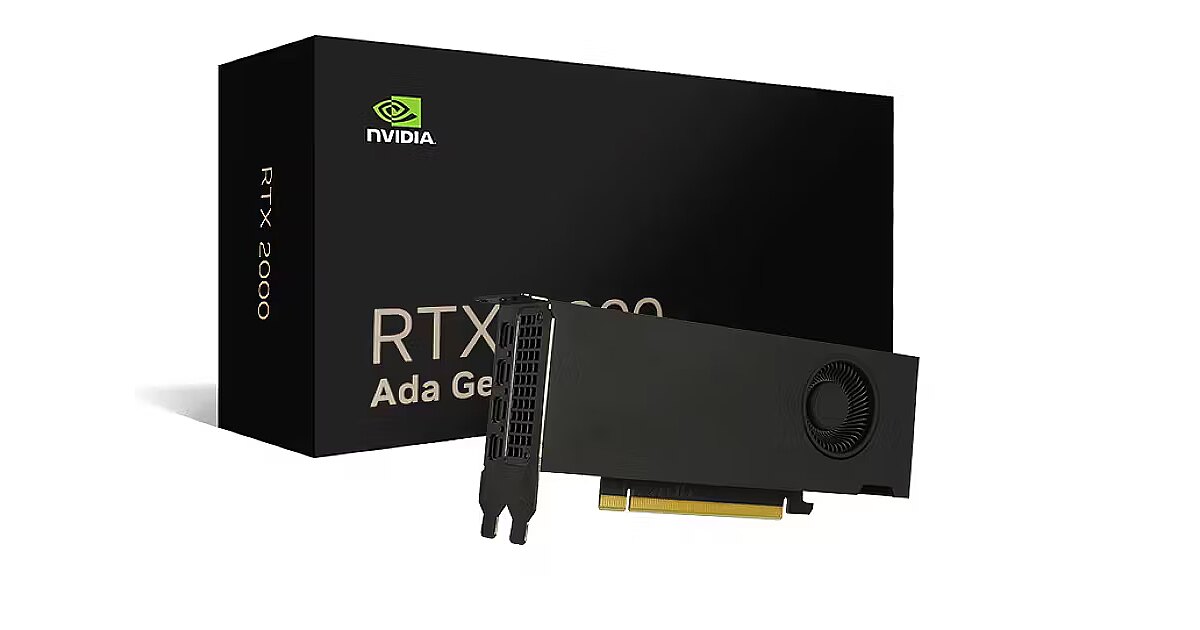 NVIDIA RTX 2000 Ada Gen, 16GB GDDR6 ECC (900-5G192-2541-000)