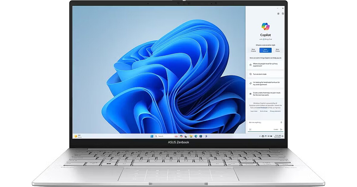 Asus ZenBook 14 OLED UX3405MA-PP288W Foggy Silver, 14