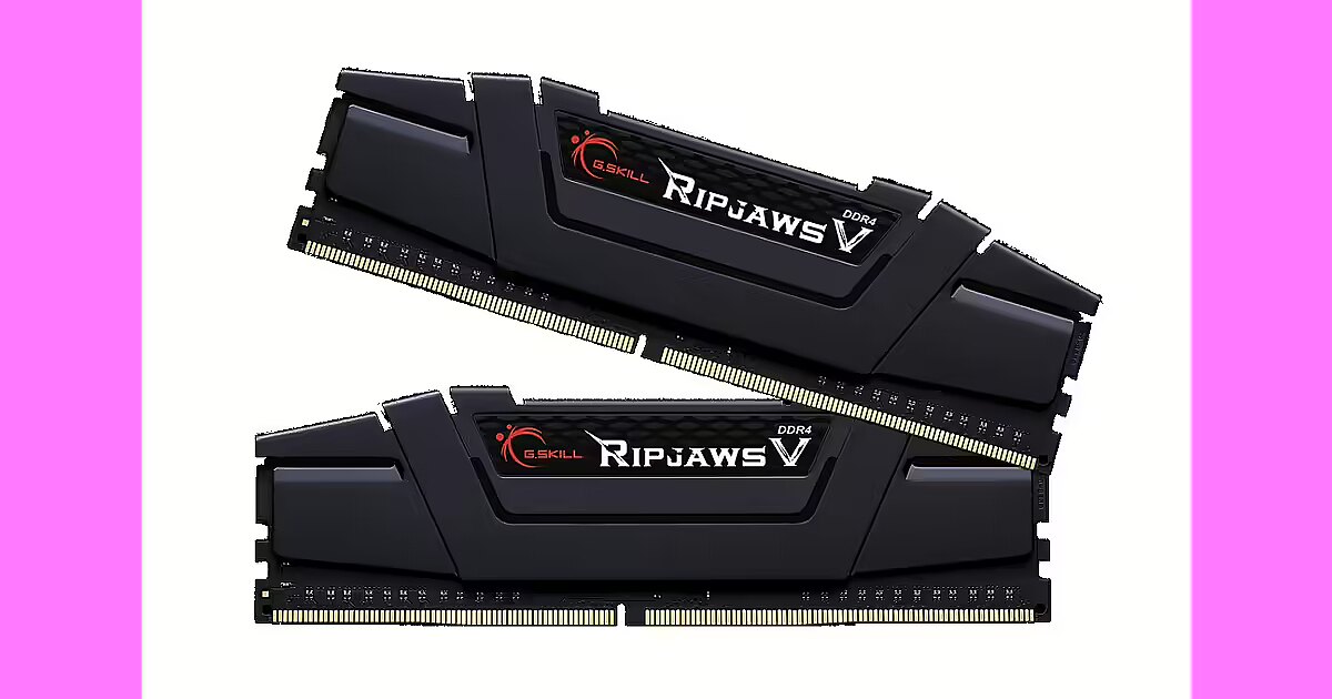 G.SKILL Ripjaws V Black DDR4 64GB 4400MHz CL19 Kit of 2