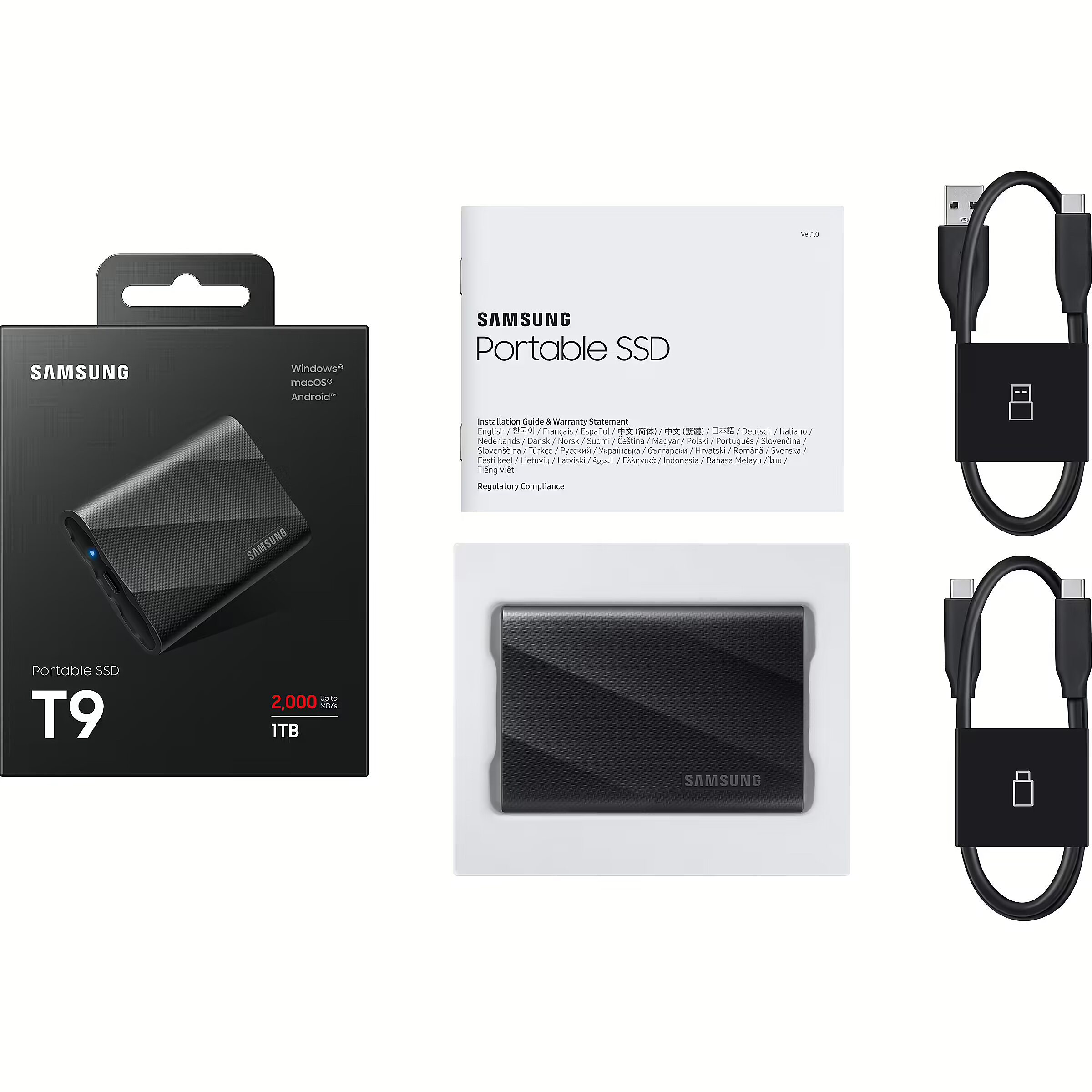 Samsung T9 1TB Black MU PG1T0B EU