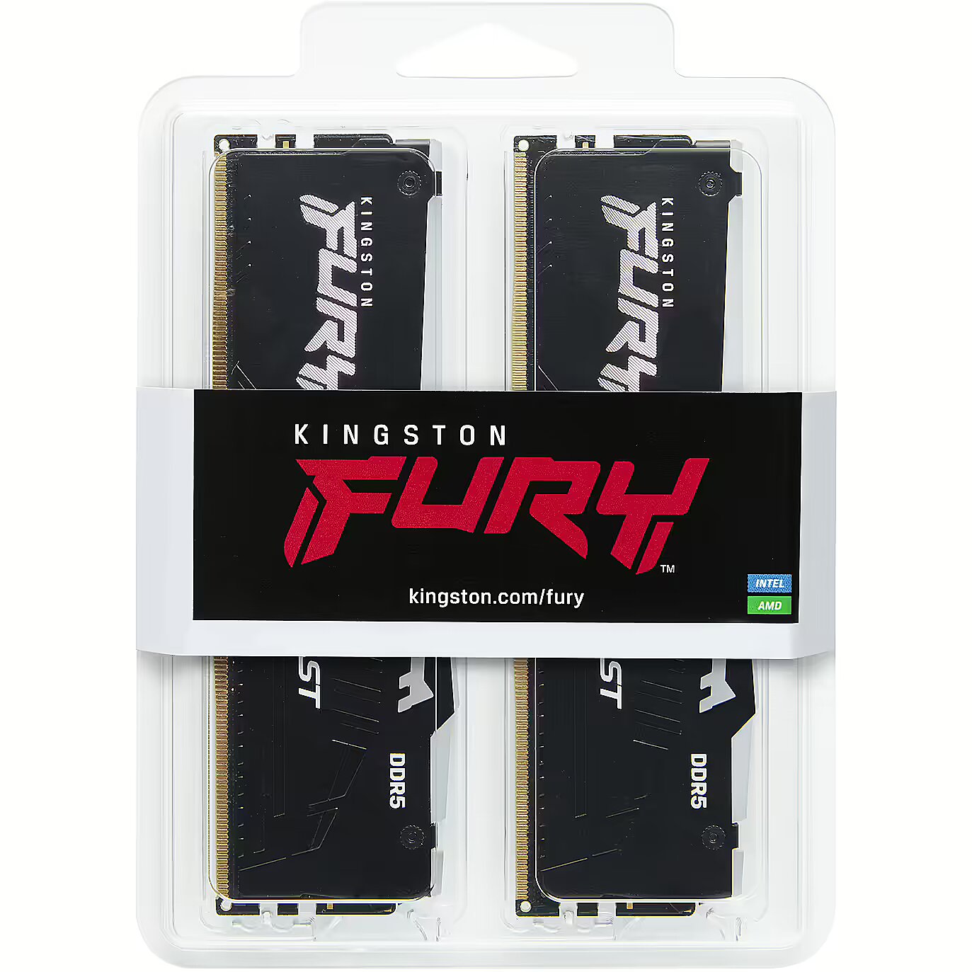 Kingston 32GB 6000MT s DDR5 CL30 DIMM Kit of 2 FURY Beast RGB XMP KF560C30BBAK2 32