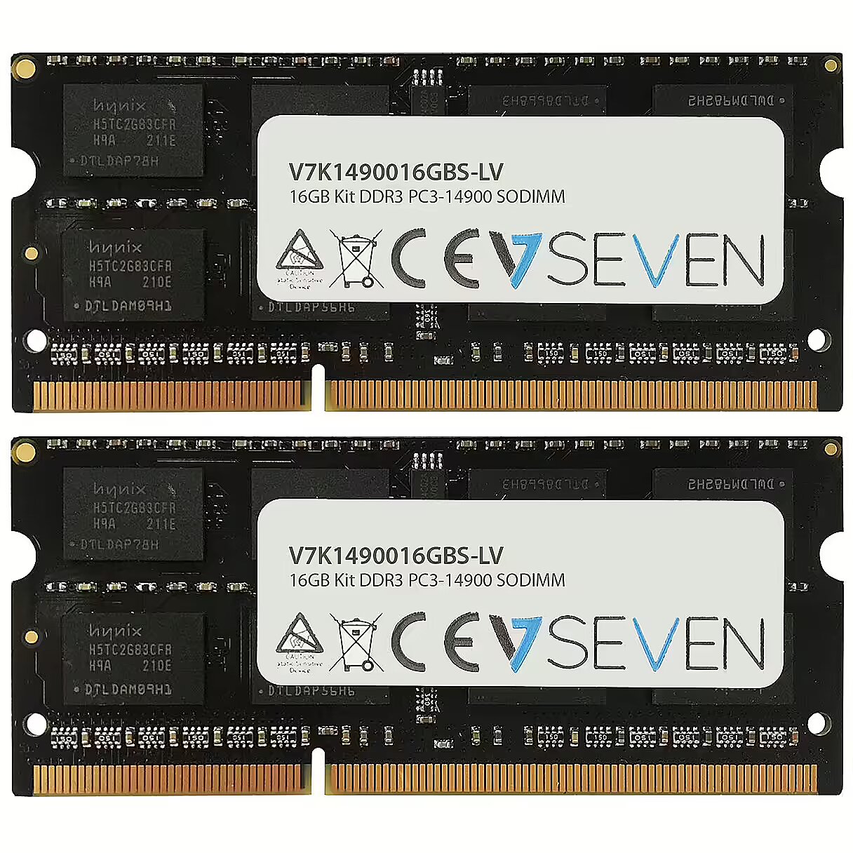 V7 SODIMM DDR3 16GB 1866MHz CL13 Kit of 2 V7K1490016GBS LV