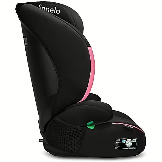 Lionelo Lars I Size pink baby car seat 100 150 cm 15 36 kg LO LARS I SIZE PINK BABY