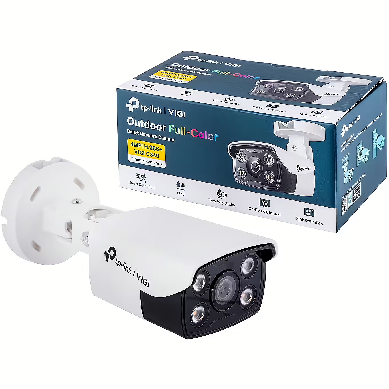 TP-LINK VIGI C340(4mm), 1440p, 4MP, White (VIGI C340(4mm))