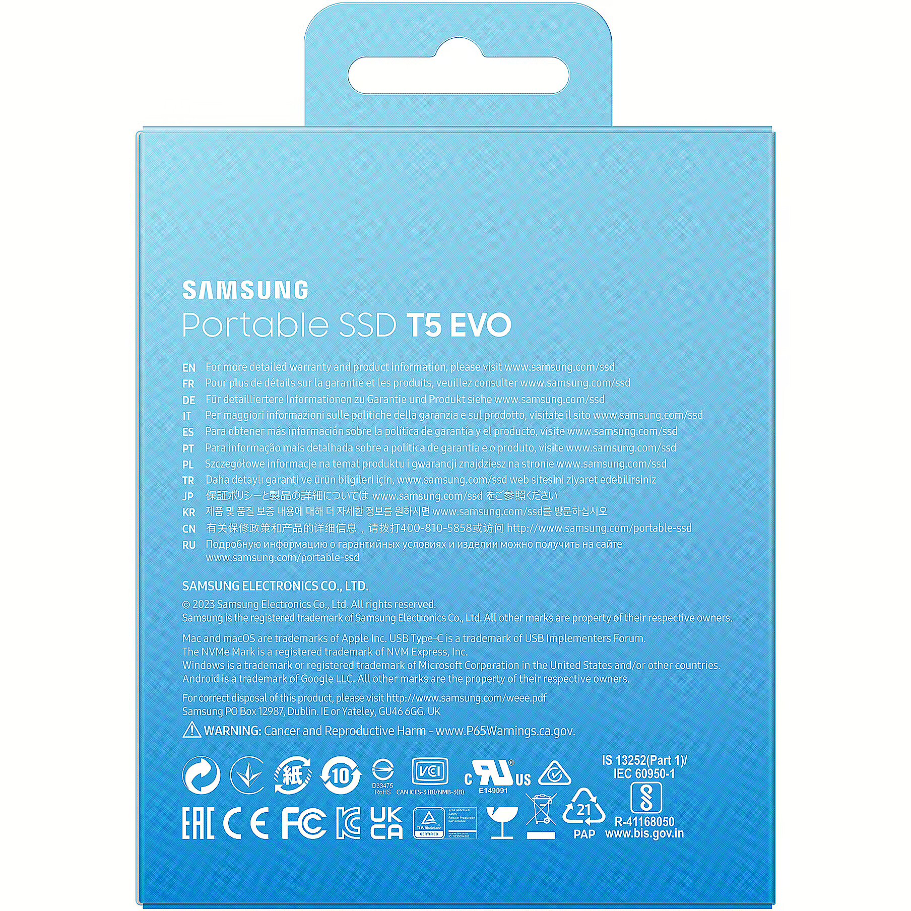 Samsung T5 Evo 2TB Black MU PH2T0S EU