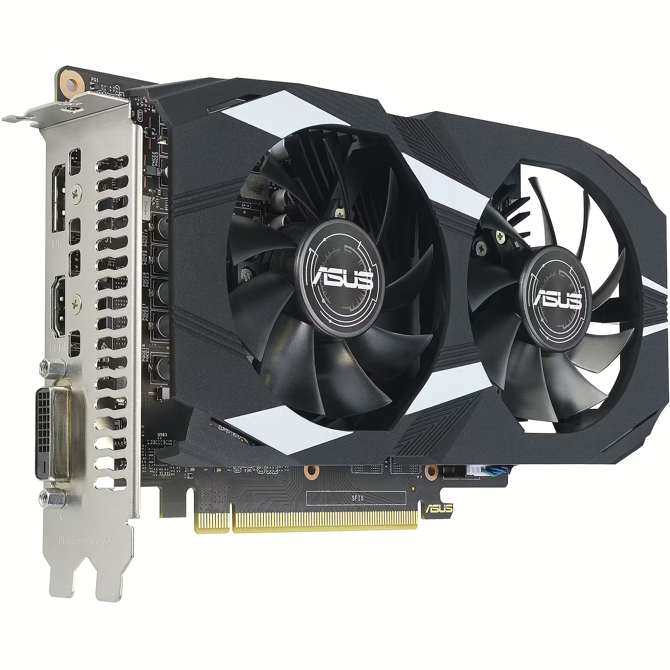 Asus GeForce GTX 1650 4GB GDDR6 OC Edition 4GB GDDR6 EVO DUAL GTX1650 O4GD6 P EVO