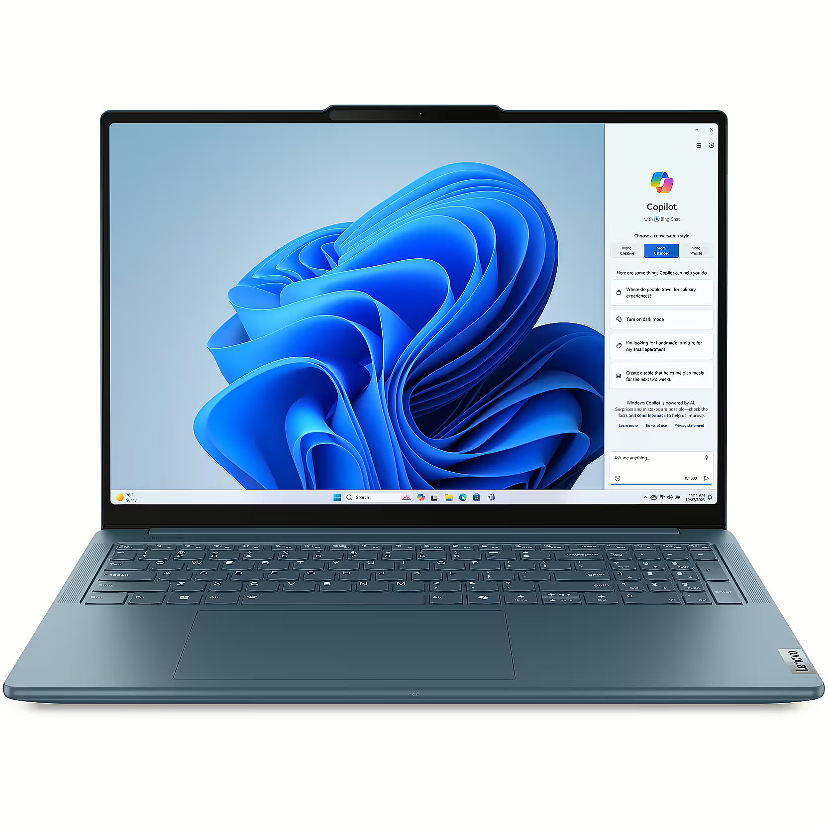Lenovo Yoga Pro 9 16IMH9 Tidal Teal 16 3.2K Mini LED 165Hz Core Ultra 9 185H 32GB 1TB SSD GeForce RTX 4060 8GB DLSS 3 Windows 11 Pro 83DN006SMH