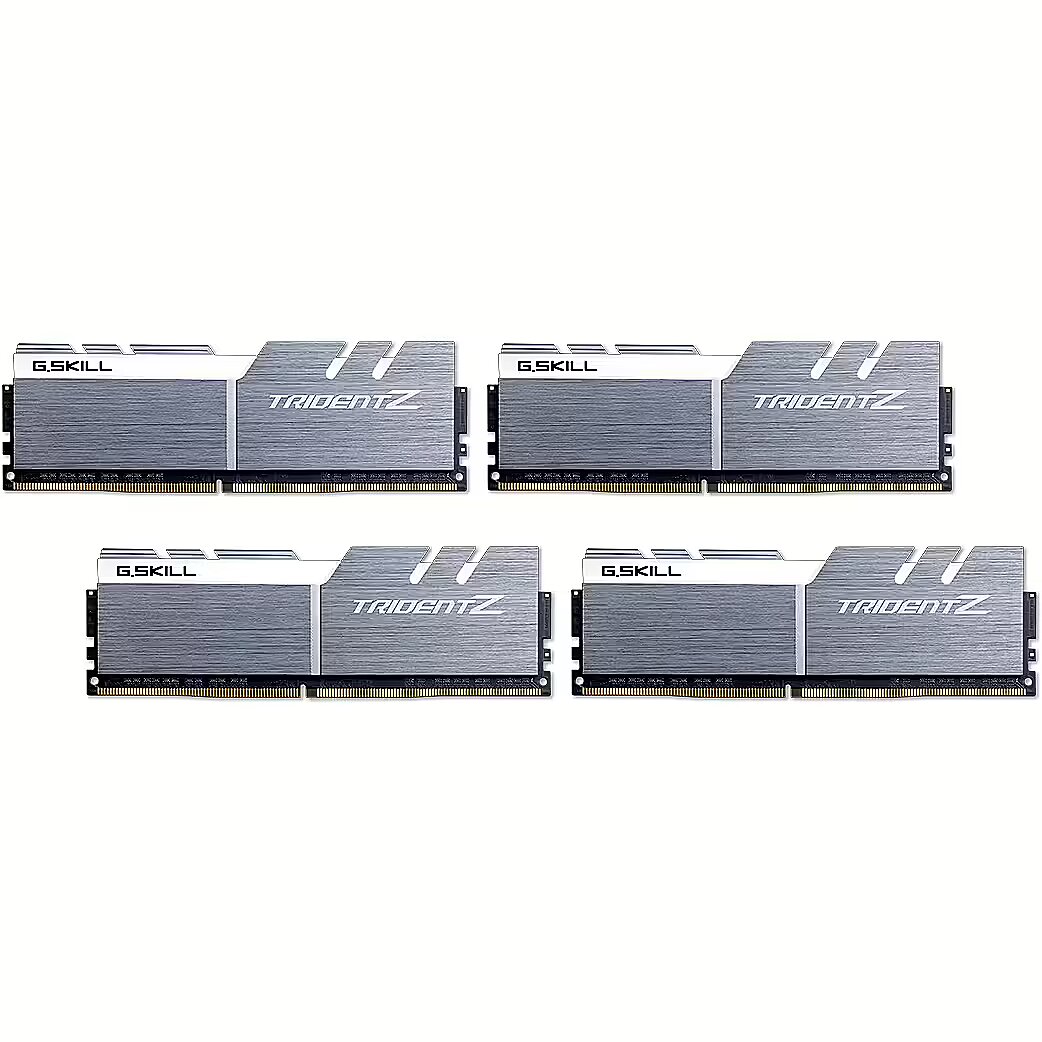 G.SKILL Trident Z Silver White DDR4 32GB 4133MHz CL19 Kit of 4 F4 4133C19Q 32GTZSWF