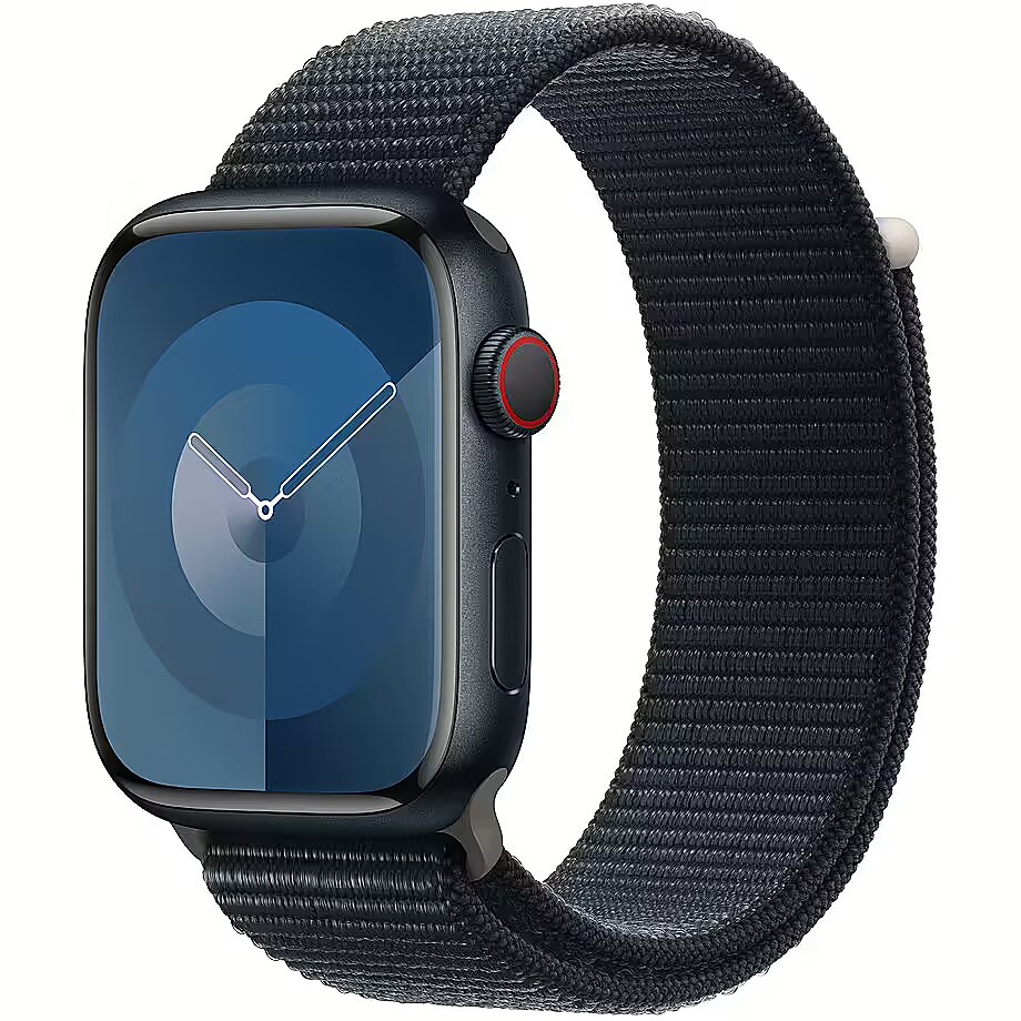 Apple Watch Series 9 GPS Cellular Aluminum Midnight Sport Loop 45mm MRMF3QF A