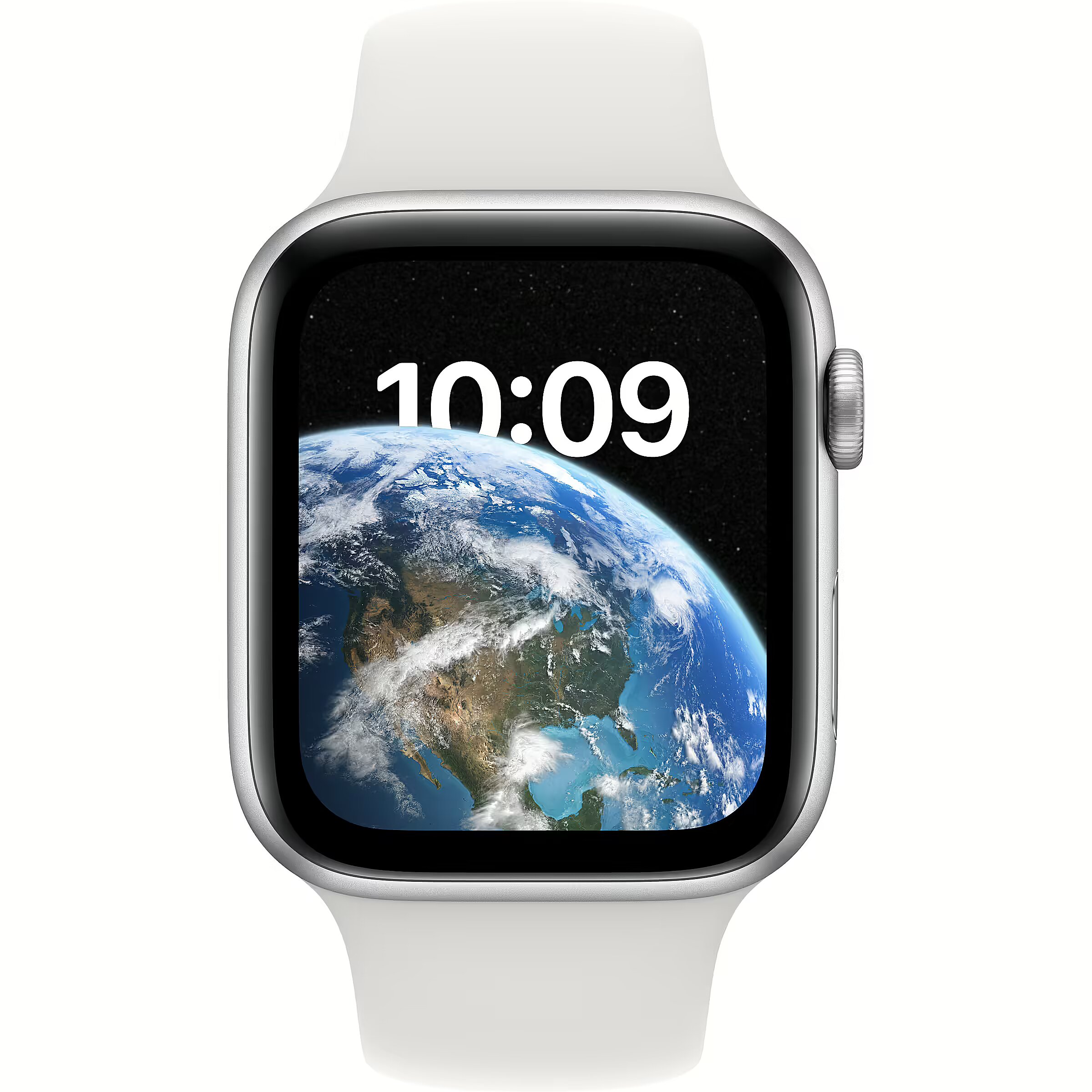 Apple Watch SE 2022 GPS Cellular Silver Sport Band White 44mm MNQ23UL A