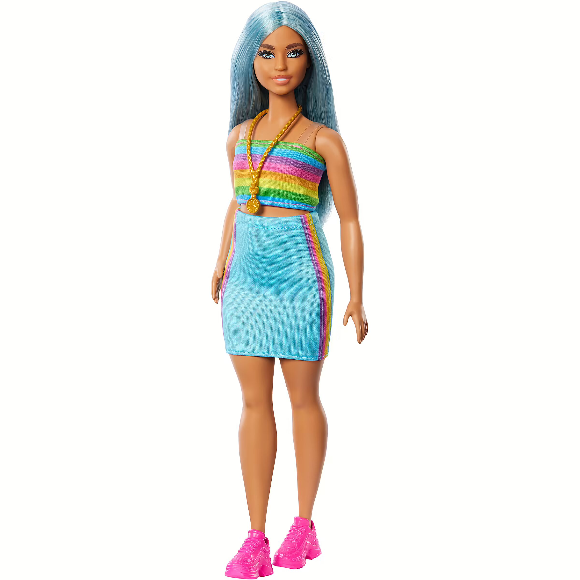 Mattel Doll Barbie Fashionistas Long blue hair FBR37 HRH16